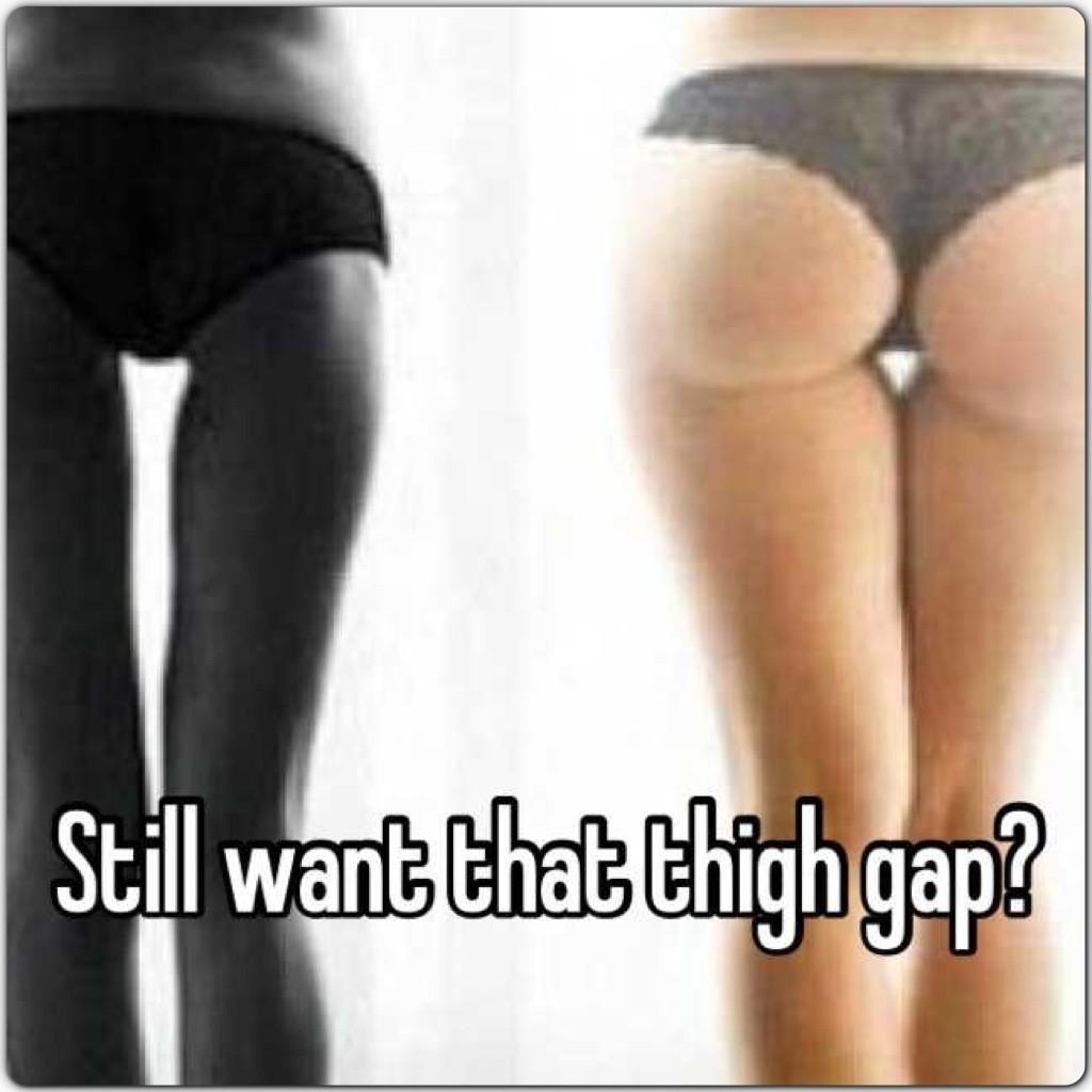 Thigh gaps and skinny fat  How do you measure a year?